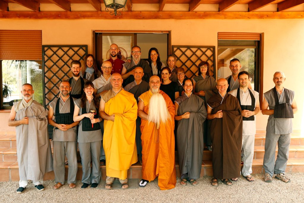 Prticipantes en el retiro Jukai 2024