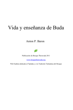 Vida y enseñanzas de Buda